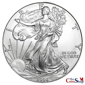 1996 American Silver Eagle UNC | Premium Wholesale Collectible American Silver Eagles | The Coin Shop