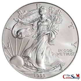 1999 American Silver Eagle BU | Premium Wholesale Collectible American Silver Eagles BU | The Coin Shop