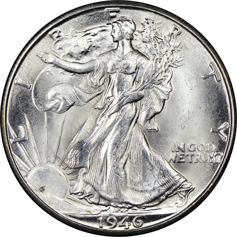 1944 S 50c Liberty Walking Silver Half Dollar US Coin Average Circulated 