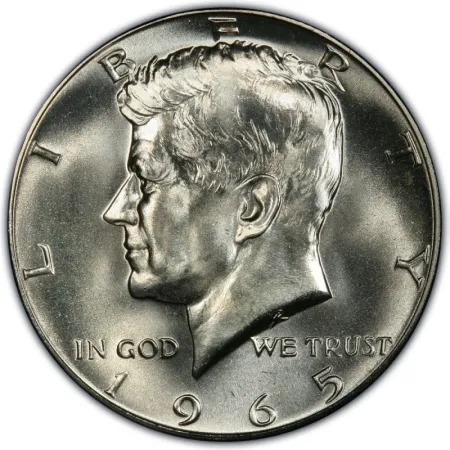 1965-P SMS Kennedy Half Dollar