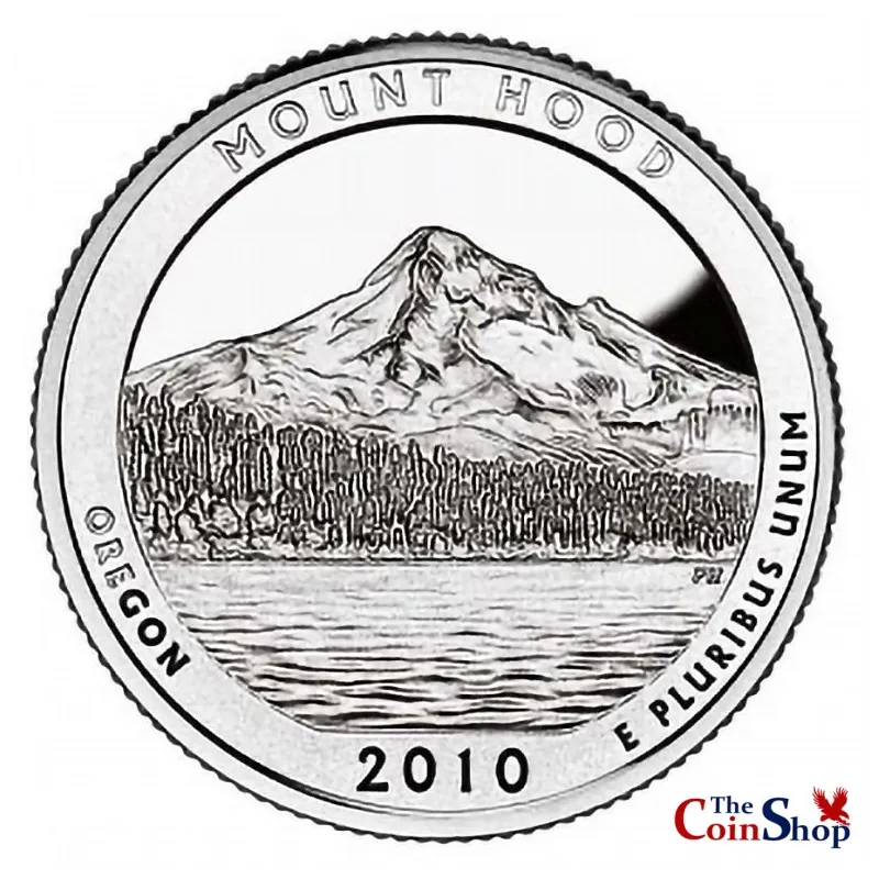 2010S Proof Mount Hood National Park Quarter Premium Collectible