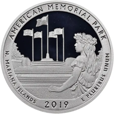 2019-S American Memorial Park Silver Proof Quarter