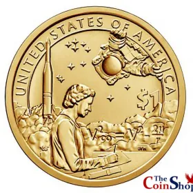 2019-P American Indians in the Space Program Sacagawea Dollar