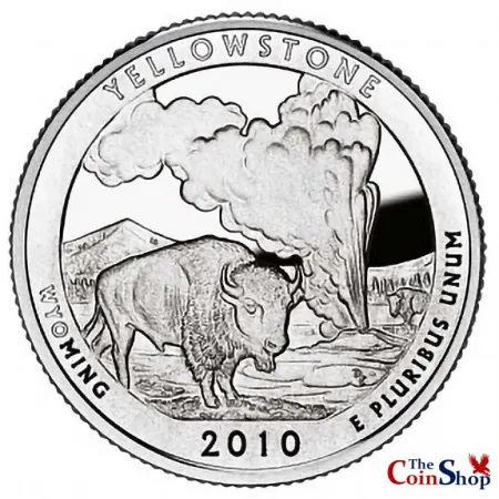 2010-S Silver Yellowstone National Park Quarter Proof