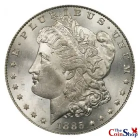 1885-CC Morgan Silver Dollar | Collectible Morgan Silver Dollars At Wholesale Prices | The Coin Shop
