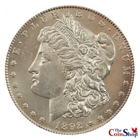 1892-CC Morgan Silver Dollar 1892-CC Morgan Silver Dollar | Collectible Morgan Silver Dollars At Wholesale Prices | The Coin Shop