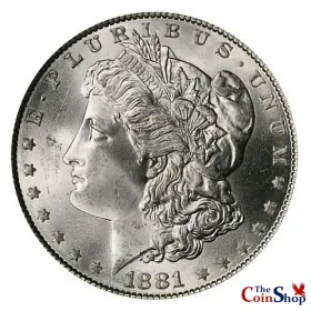 1881-P Morgan Silver Dollar | Collectible Morgan Silver Dollars At Wholesale Prices | The Coin Shop
