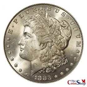 1883-P Morgan Silver Dollar | Collectible Morgan Silver Dollars At Wholesale Prices | The Coin Shop