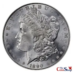 1890-P Morgan Silver Dollar | Collectible Morgan Silver Dollars At Wholesale Prices | The Coin Shop