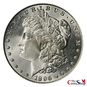 1896-P Morgan Silver Dollar | Collectible Morgan Silver Dollars At Wholesale Prices | The Coin Shop