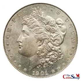1901-P Morgan Silver Dollar | Collectible Morgan Silver Dollars At Wholesale Prices | The Coin Shop